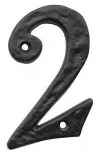 Black Antique Door Numerals (100mm)